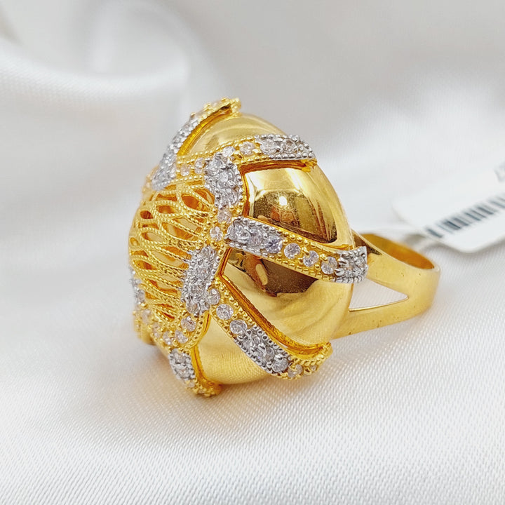 21K Gold Turkish Fancy Ring by Saeed Jewelry - Image 3