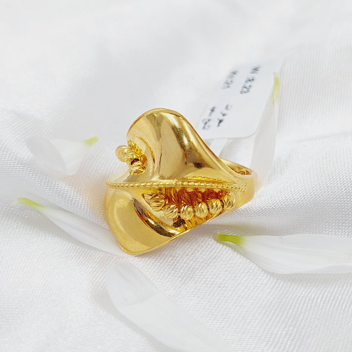 21K Turkish Fancy Ring Made of 21K Yellow Gold by Saeed Jewelry-26188