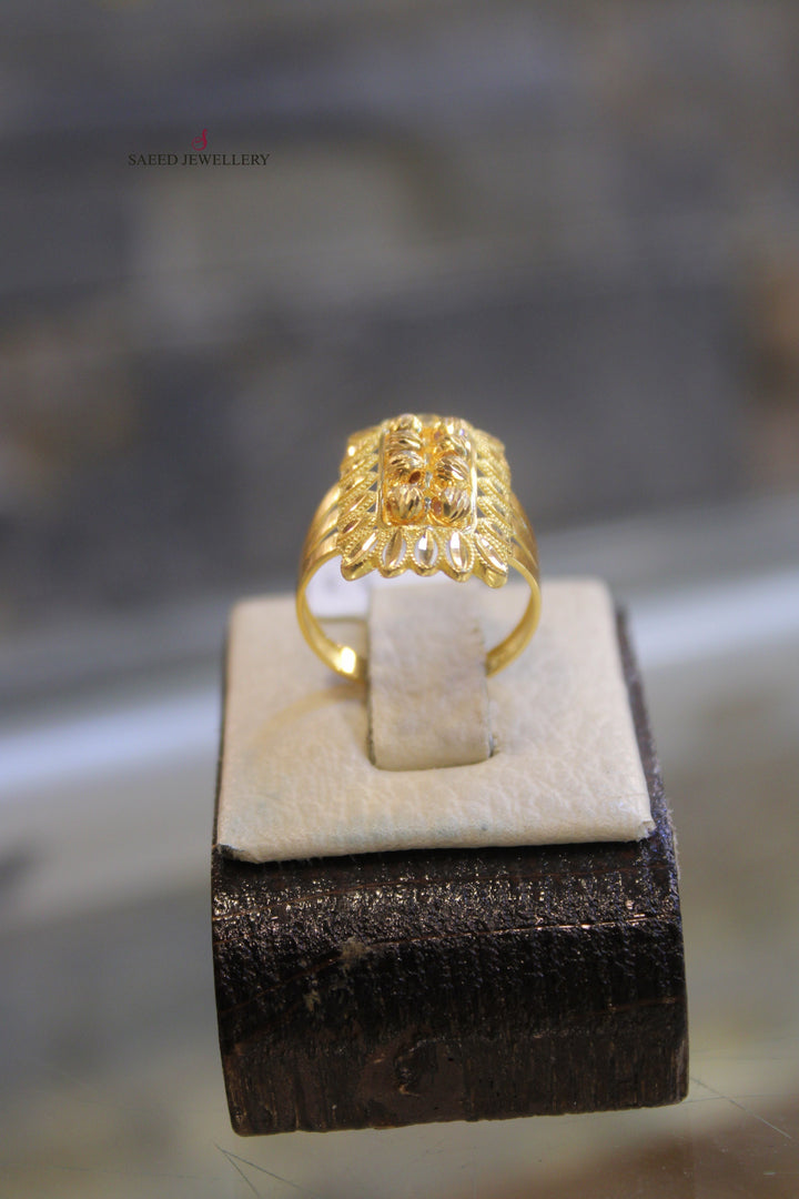 21K Gold Turkish Fancy Ring by Saeed Jewelry - Image 6