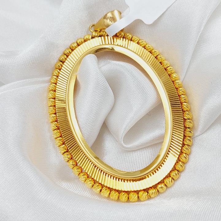 21K Turkish Fram Pendant Made of 21K Yellow Gold by Saeed Jewelry-25939
