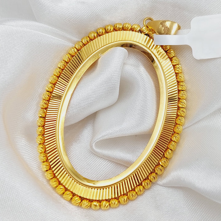 21K Turkish Fram Pendant Made of 21K Yellow Gold by Saeed Jewelry-25939