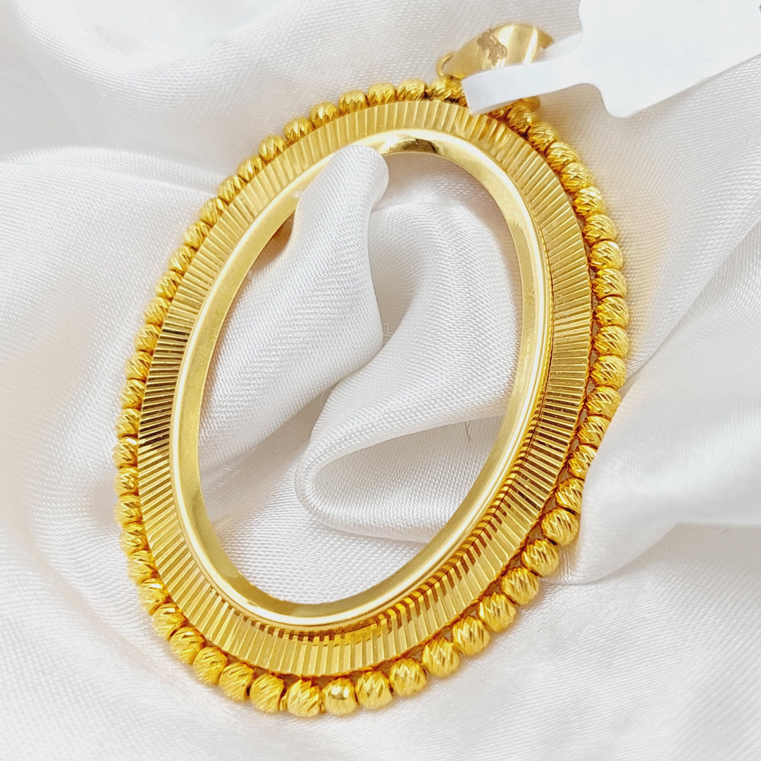 21K Turkish Fram Pendant Made of 21K Yellow Gold by Saeed Jewelry-25939