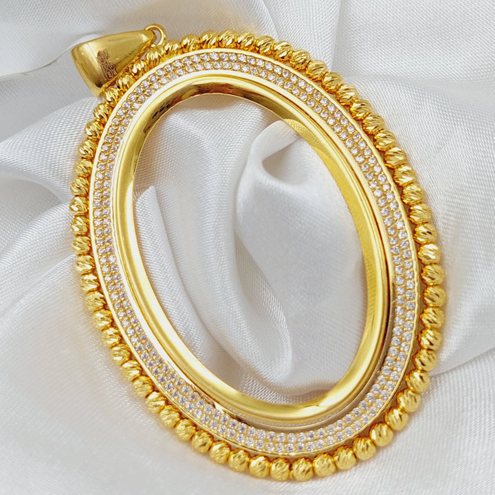 21K Turkish Fram Pendant Made of 21K Yellow Gold by Saeed Jewelry-25940