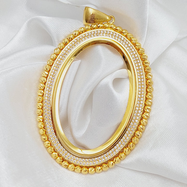 21K Turkish Fram Pendant Made of 21K Yellow Gold by Saeed Jewelry-25940