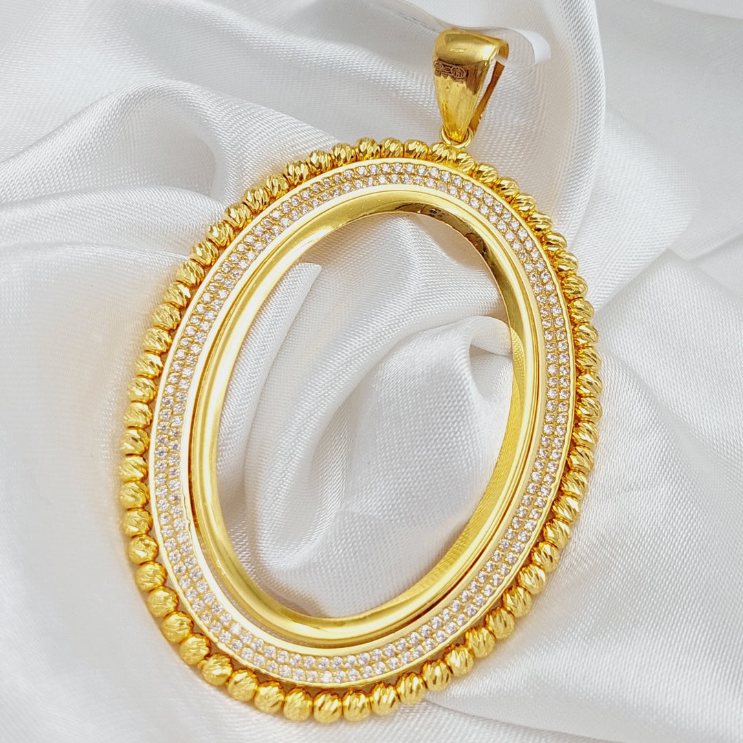 21K Turkish Fram Pendant Made of 21K Yellow Gold by Saeed Jewelry-25940