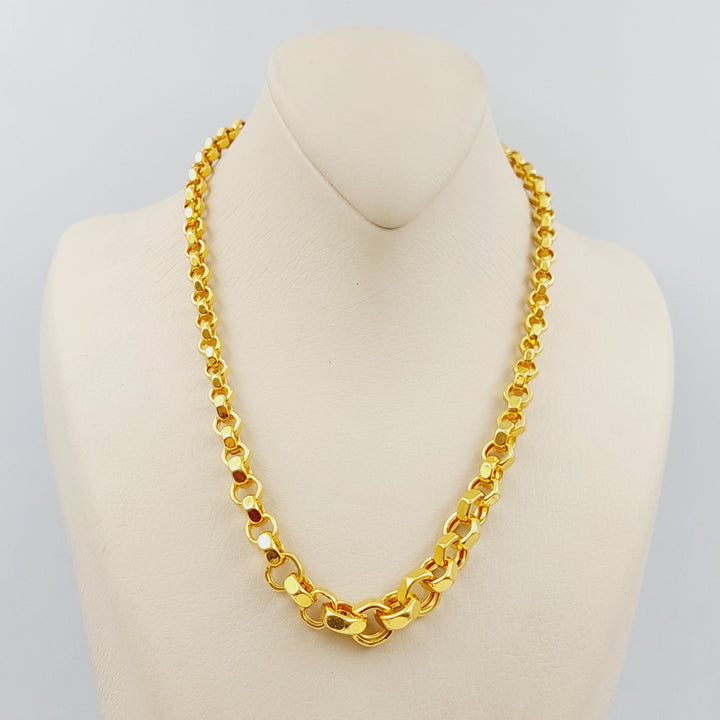 21K Turkish Necklace Made of 21K Yellow Gold by Saeed Jewelry-25303