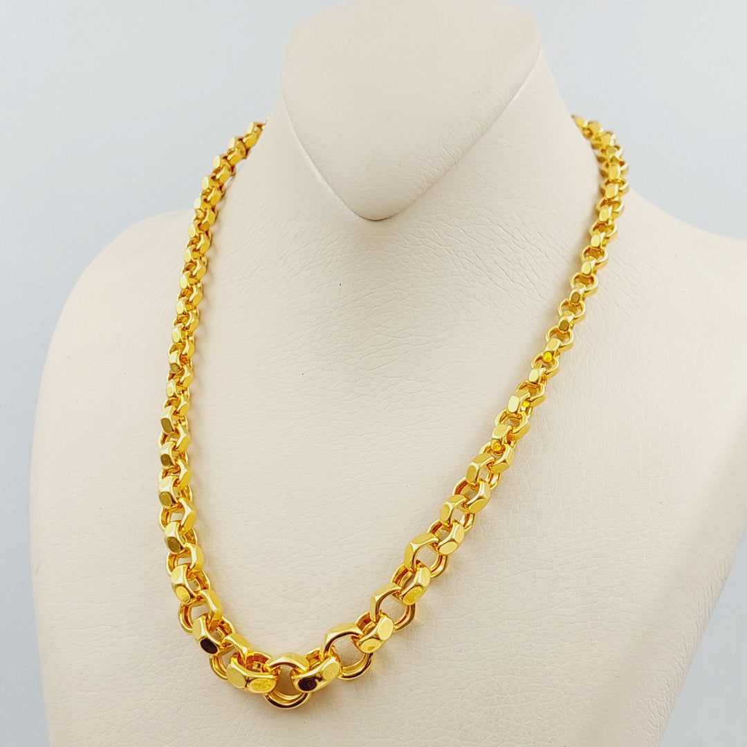 21K Turkish Necklace Made of 21K Yellow Gold by Saeed Jewelry-25303