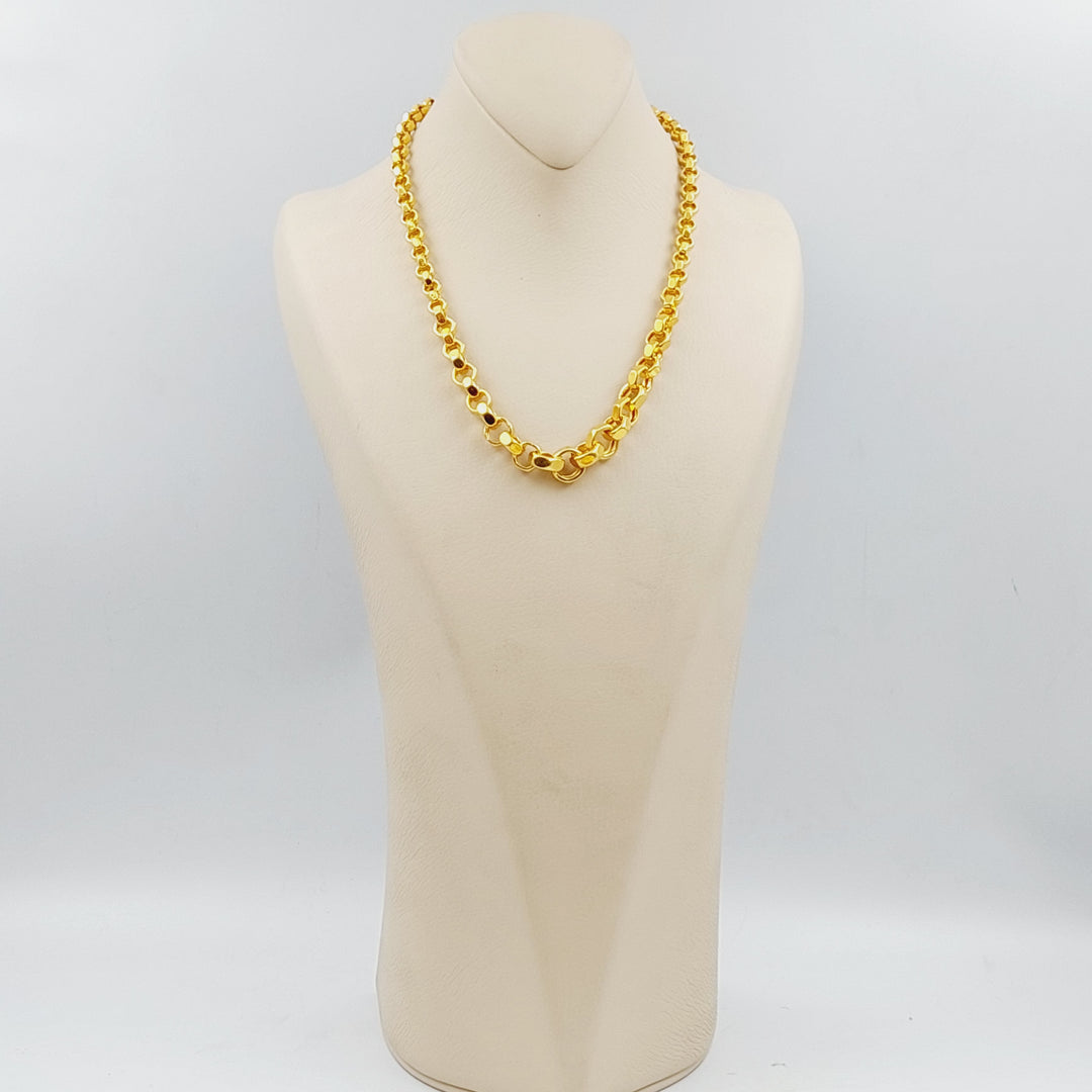 21K Turkish Necklace Made of 21K Yellow Gold by Saeed Jewelry-25303