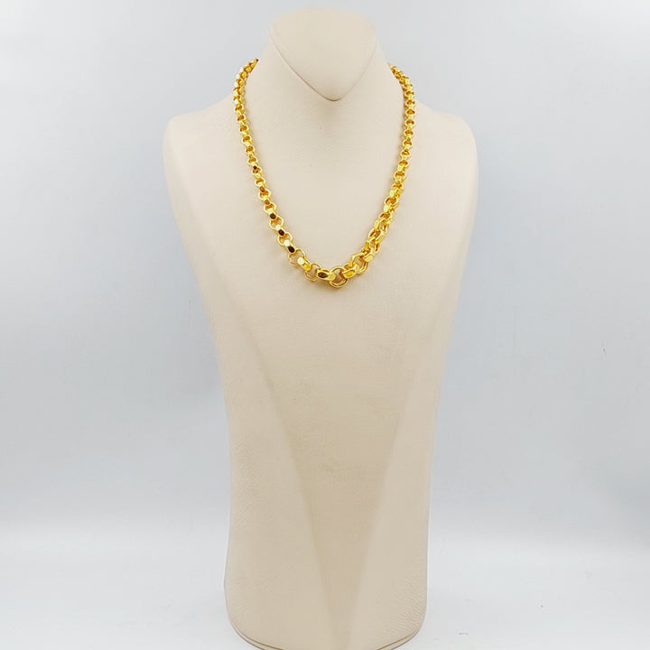 21K Turkish Necklace Made of 21K Yellow Gold by Saeed Jewelry-25303