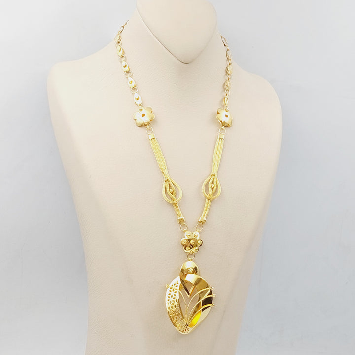 21K Turkish Necklace Made of 21K Yellow Gold by Saeed Jewelry-25971