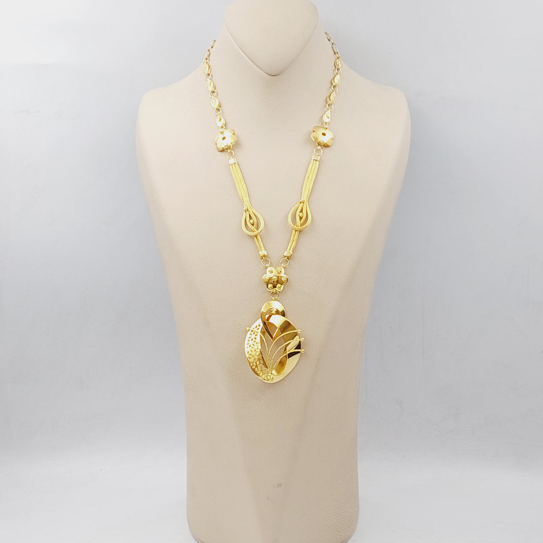 21K Turkish Necklace Made of 21K Yellow Gold by Saeed Jewelry-25971