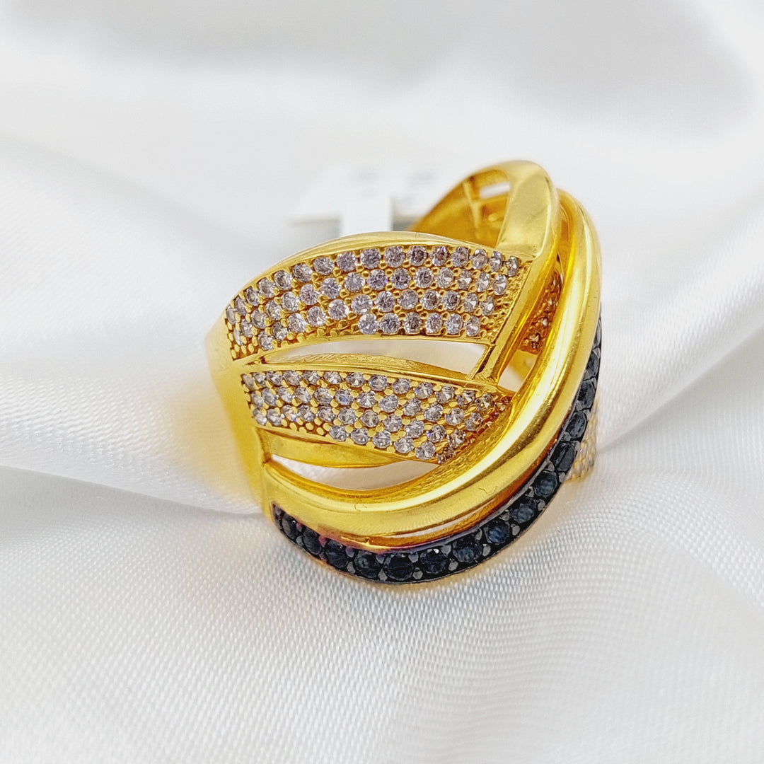 21K Turkish Ring Made of 21K Yellow Gold by Saeed Jewelry-10329