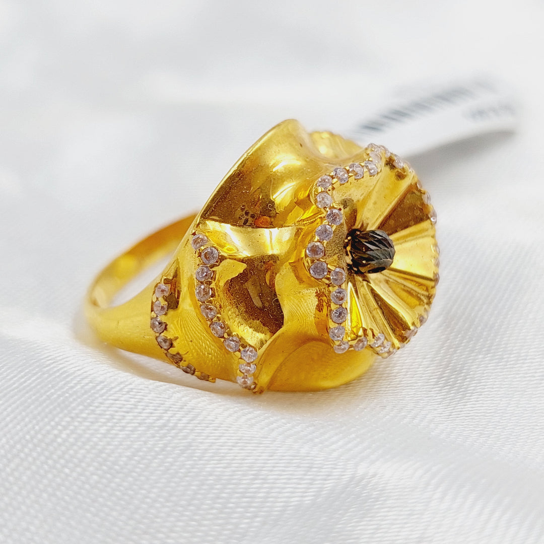 21K Gold Turkish Ring by Saeed Jewelry - Image 3