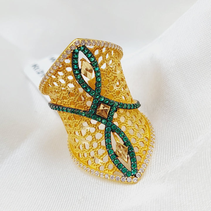 21K Gold Turkish Ring by Saeed Jewelry - Image 1