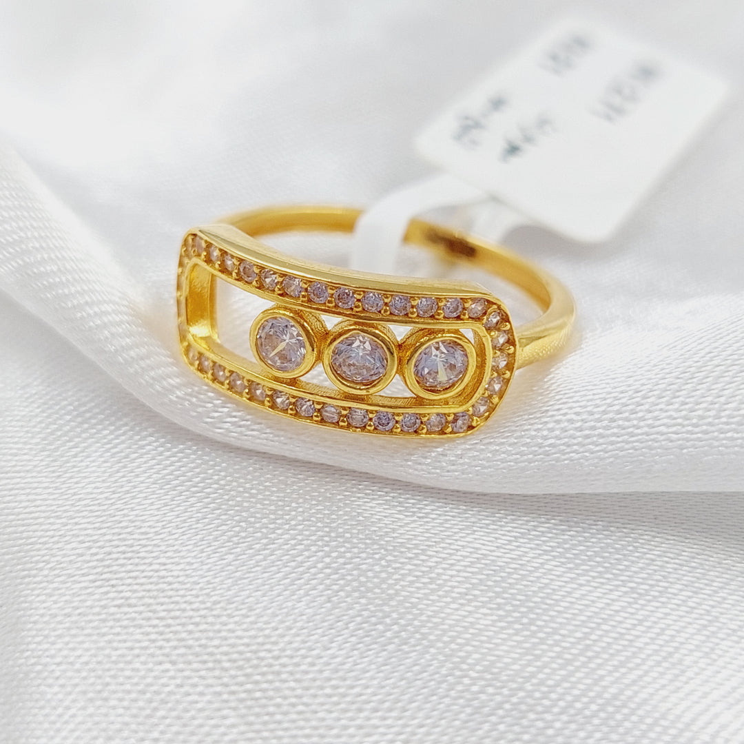 21K Turkish Ring Made of 21K Yellow Gold by Saeed Jewelry-25858