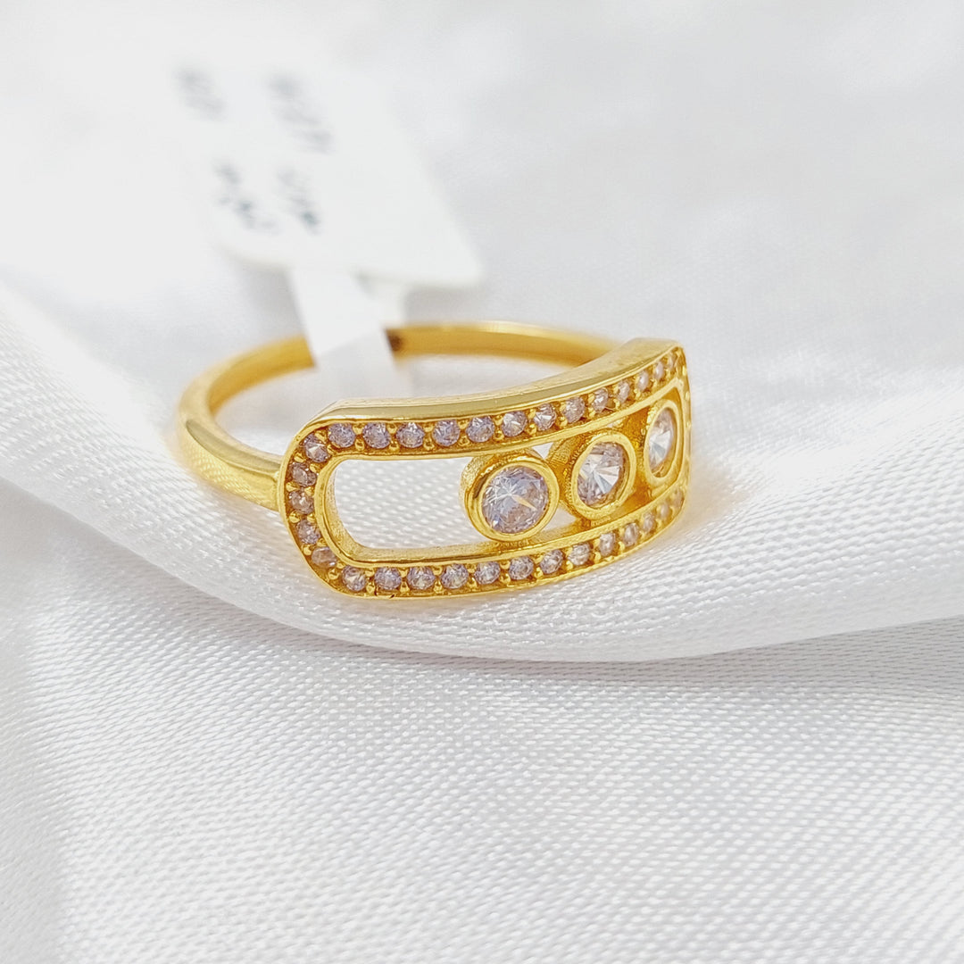 21K Turkish Ring Made of 21K Yellow Gold by Saeed Jewelry-25858