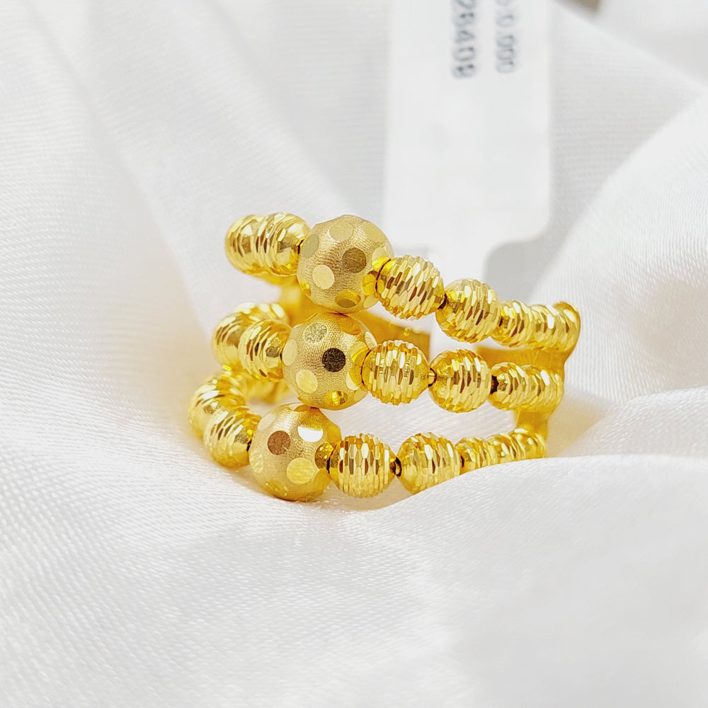 21K Turkish Ring Made of 21K Yellow Gold by Saeed Jewelry-26409