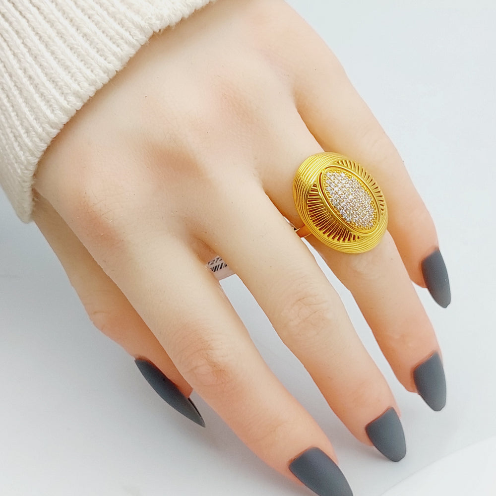 21K Turkish Ring Made of 21K Yellow Gold by Saeed Jewelry-27272