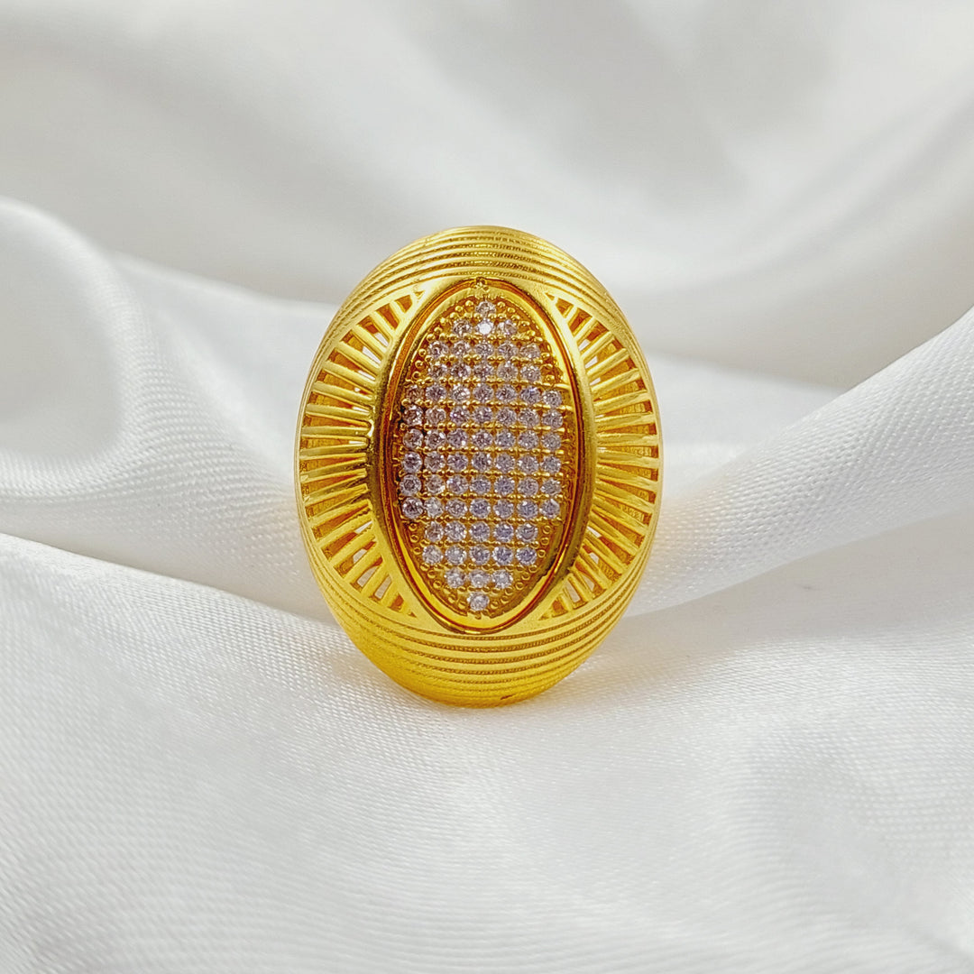 21K Turkish Ring Made of 21K Yellow Gold by Saeed Jewelry-27272