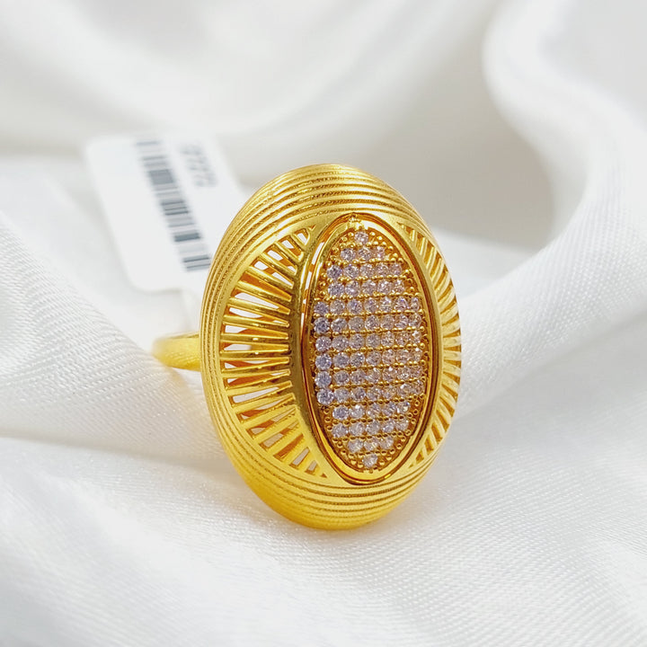 21K Turkish Ring Made of 21K Yellow Gold by Saeed Jewelry-27272