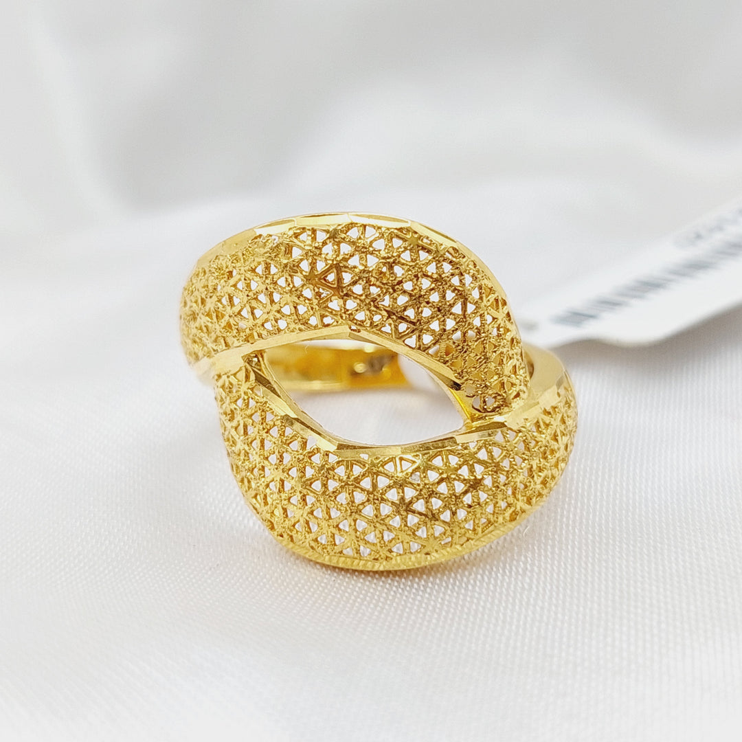 21K Gold Turkish Ring by Saeed Jewelry - Image 1