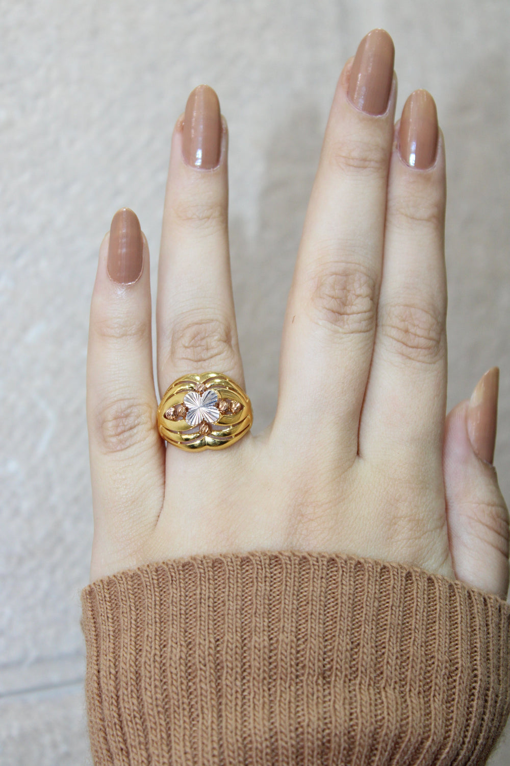 21K Gold Turkish Ring by Saeed Jewelry - Image 2