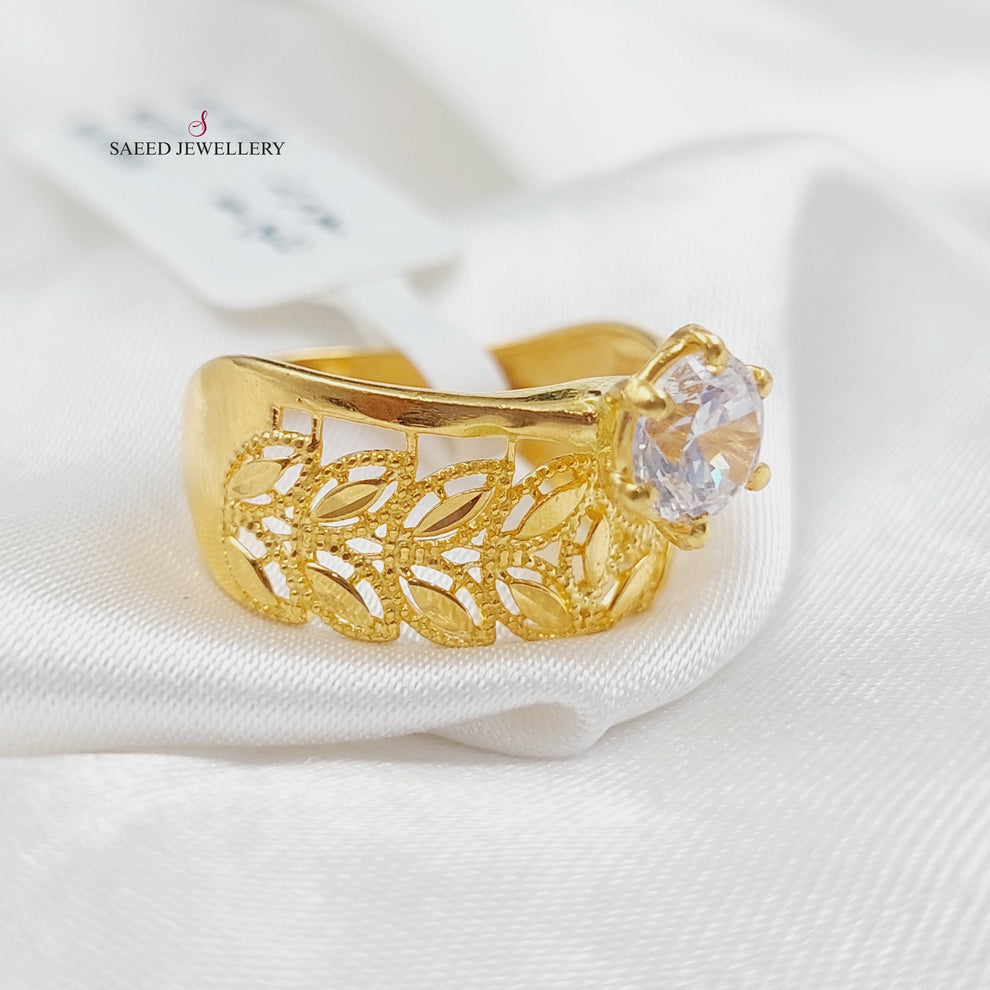 21K Twins Wedding Ring Made of 21K Yellow Gold by Saeed Jewelry-27139