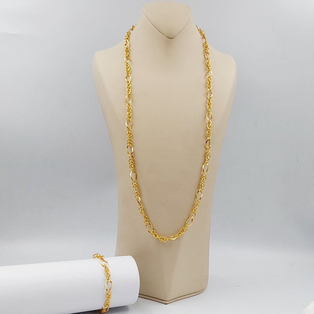 21K Two Pieces Set Made of 21K Yellow Gold by Saeed Jewelry-25507