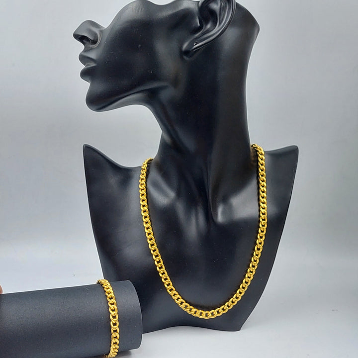 21K Two pieces Set Made of 21K Yellow Gold by Saeed Jewelry-25513