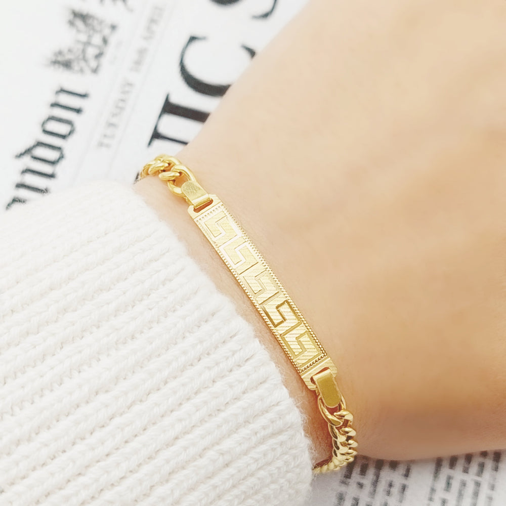 21K Virna Bracelet Made of 21K Yellow Gold by Saeed Jewelry-26419