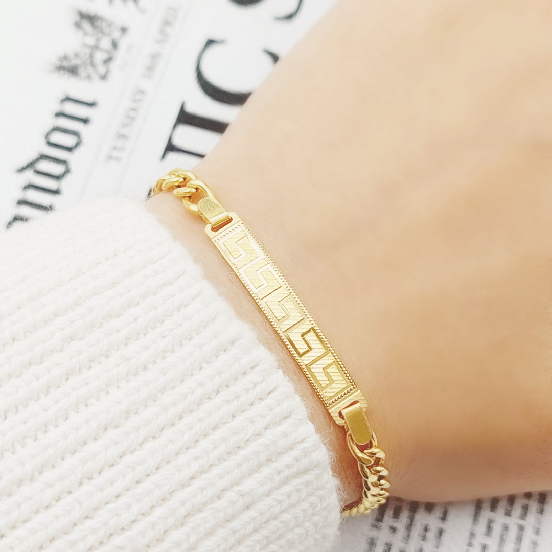 21K Virna Bracelet Made of 21K Yellow Gold by Saeed Jewelry-26419