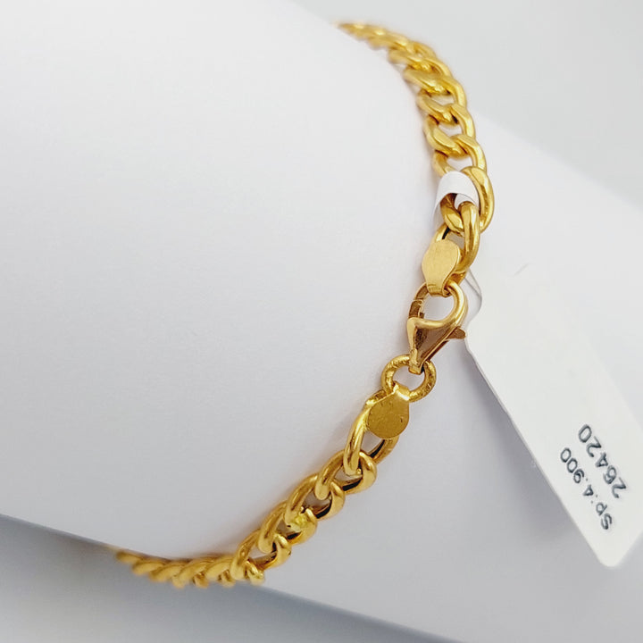 21K Virna Bracelet Made of 21K Yellow Gold by Saeed Jewelry-26419