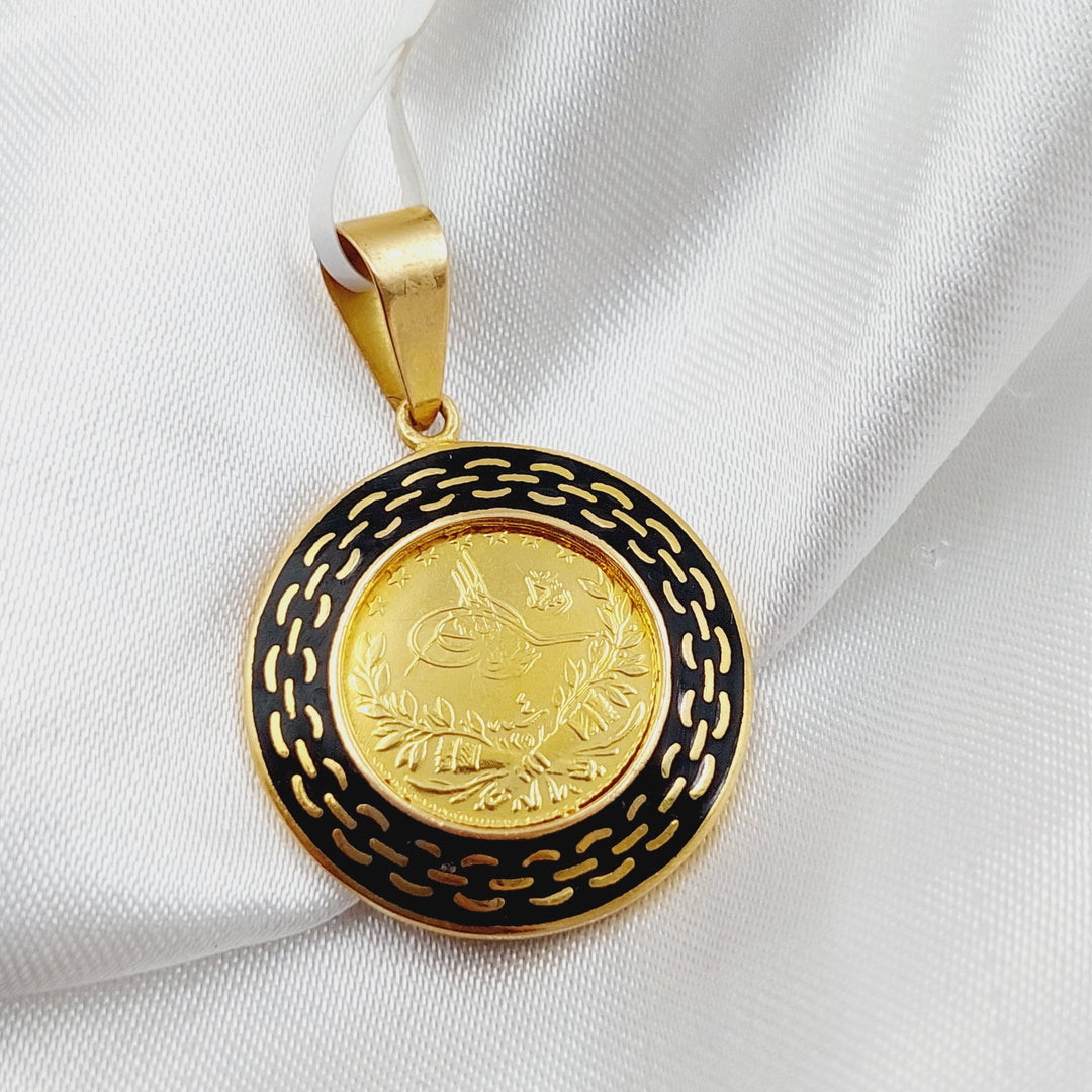 21K Virna Pendant Made of 21K Yellow Gold by Saeed Jewelry-26564