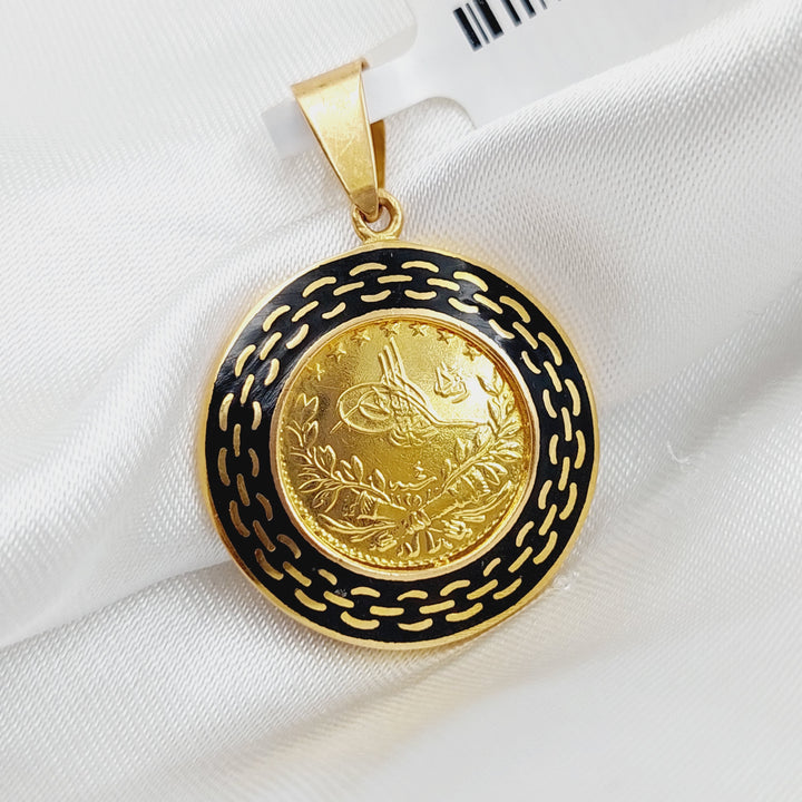 21K Virna Pendant Made of 21K Yellow Gold by Saeed Jewelry-26564