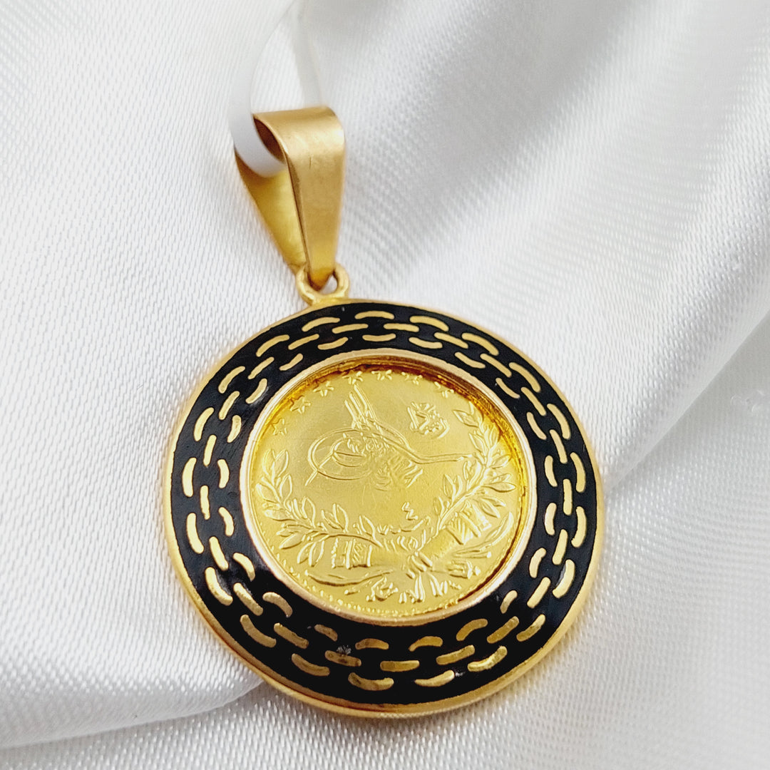 21K Virna Pendant Made of 21K Yellow Gold by Saeed Jewelry-26564