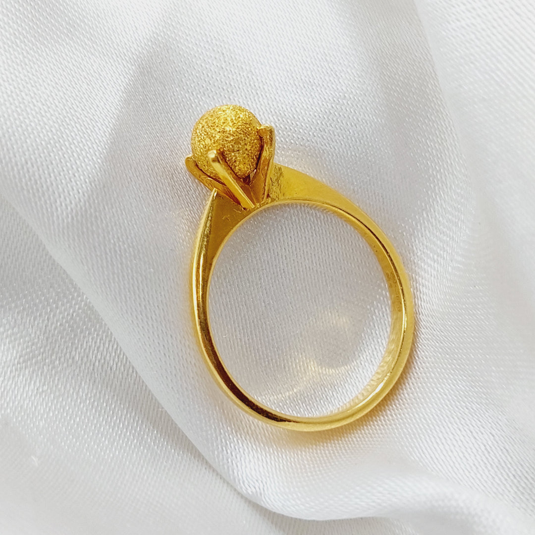 21K Gold Wedding Ring by Saeed Jewelry - Image 4