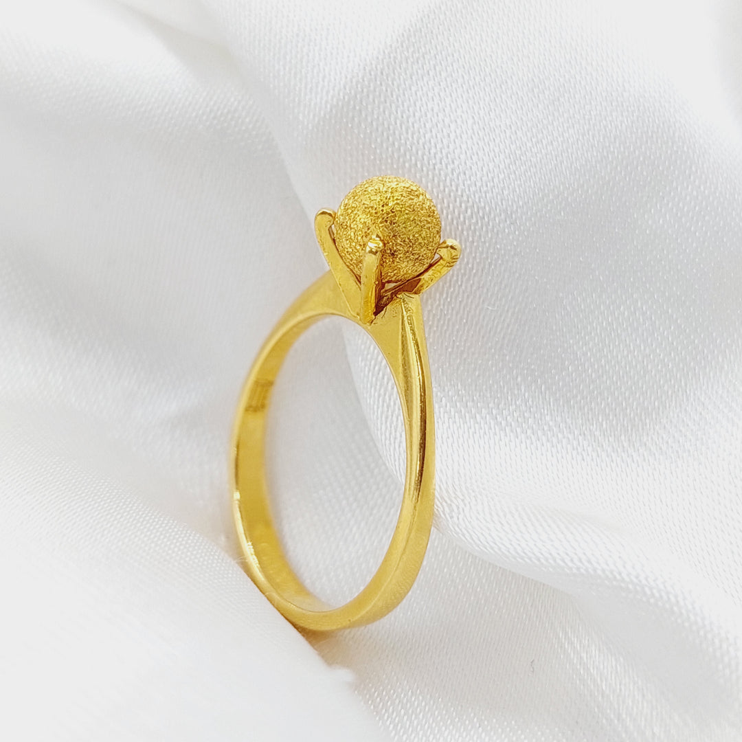 21K Gold Wedding Ring by Saeed Jewelry - Image 1