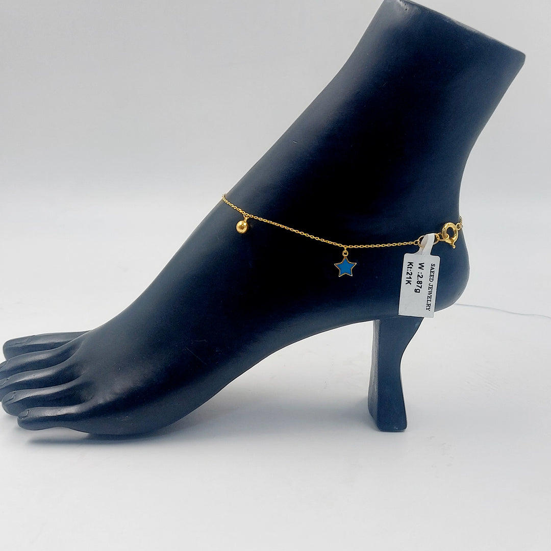 21K خلخال نجمة مينا-مجوهرات الشيخ سعيد-Saeed Jewelry 