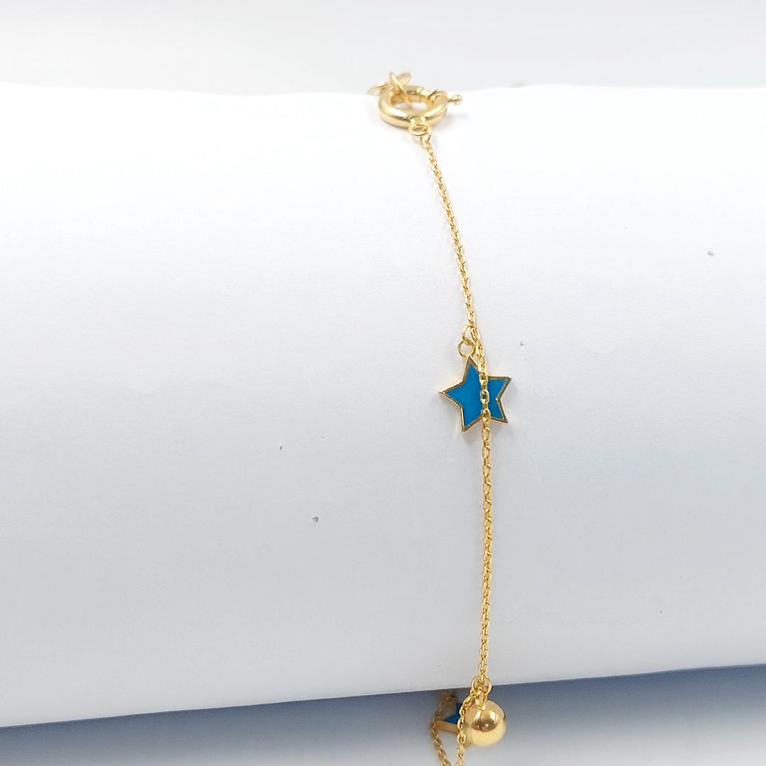 21K خلخال نجمة مينا-مجوهرات الشيخ سعيد-Saeed Jewelry 