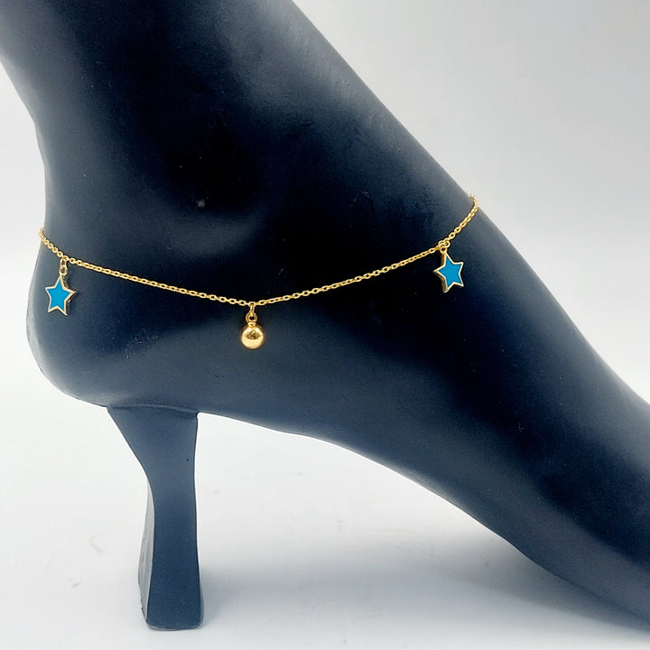 21K خلخال نجمة مينا-مجوهرات الشيخ سعيد-Saeed Jewelry 