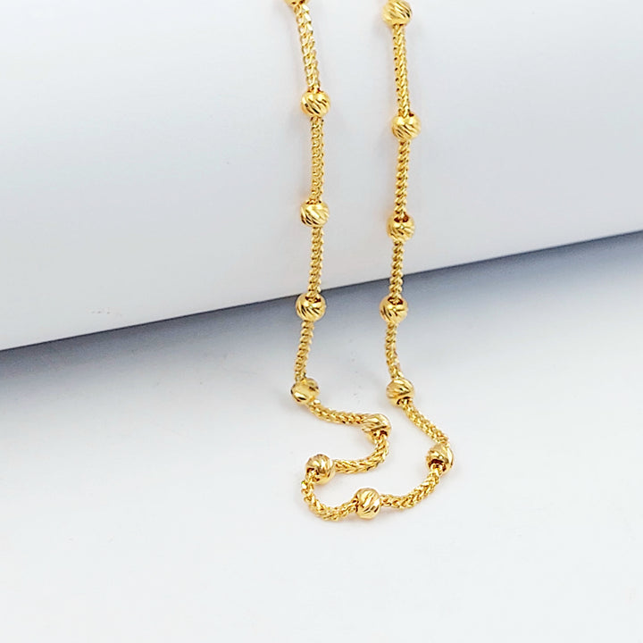 21K خلخال قلب مرصع-مجوهرات الشيخ سعيد-Saeed Jewelry 