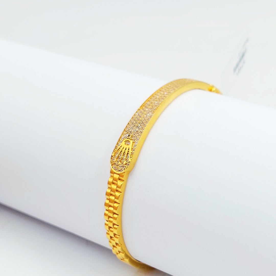 21K اسوارة اكسترا مرصع-مجوهرات الشيخ سعيد-Saeed Jewelry 