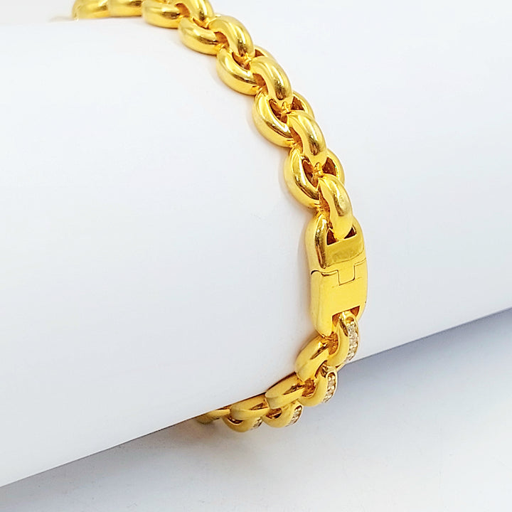 21K اسوارة اكسترا مرصع-مجوهرات الشيخ سعيد-Saeed Jewelry 