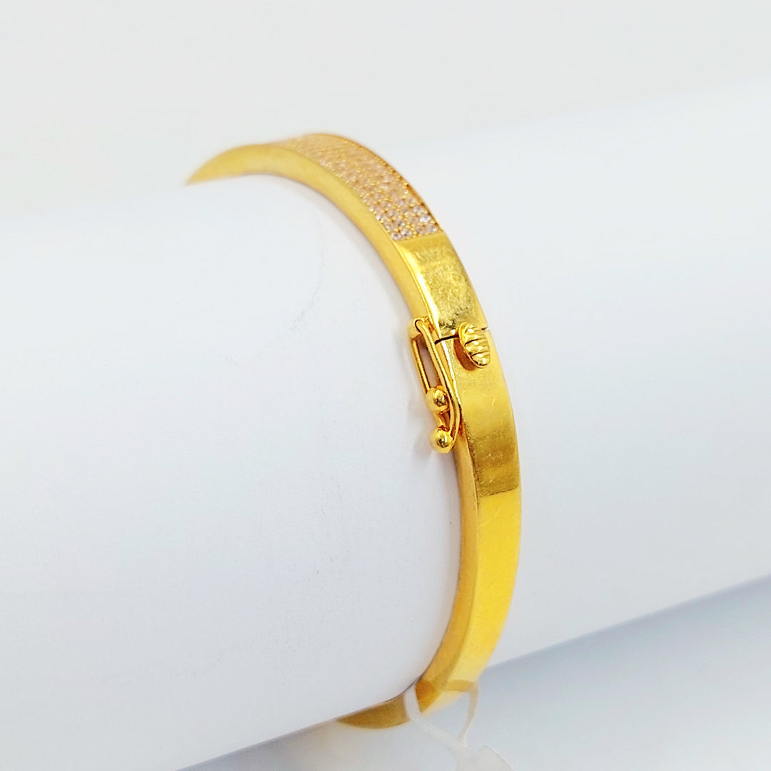 21K اسوارة اكسترا مرصع-مجوهرات الشيخ سعيد-Saeed Jewelry 