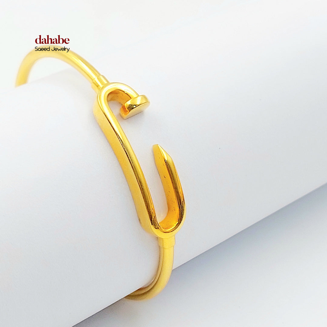 21K اسوارة مسمار-مجوهرات الشيخ سعيد-Saeed Jewelry 