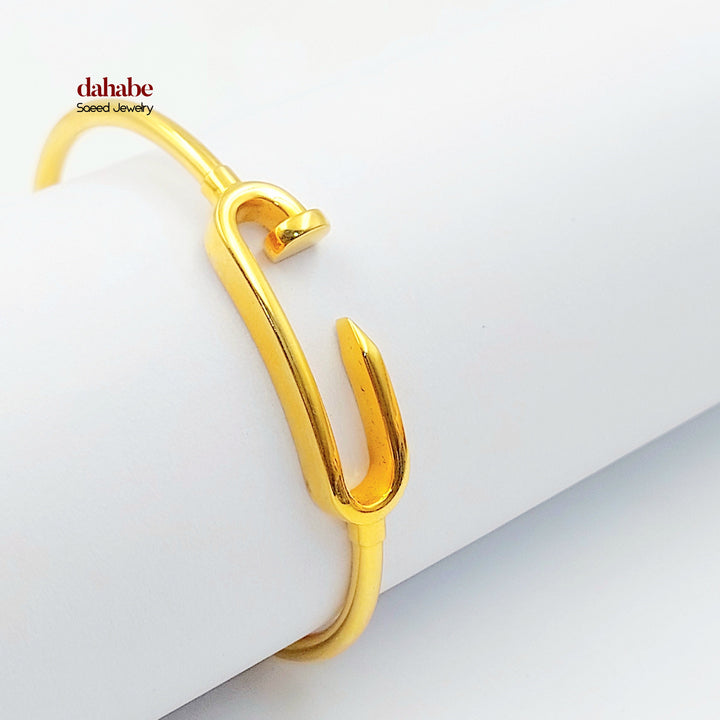 21K اسوارة مسمار-مجوهرات الشيخ سعيد-Saeed Jewelry 