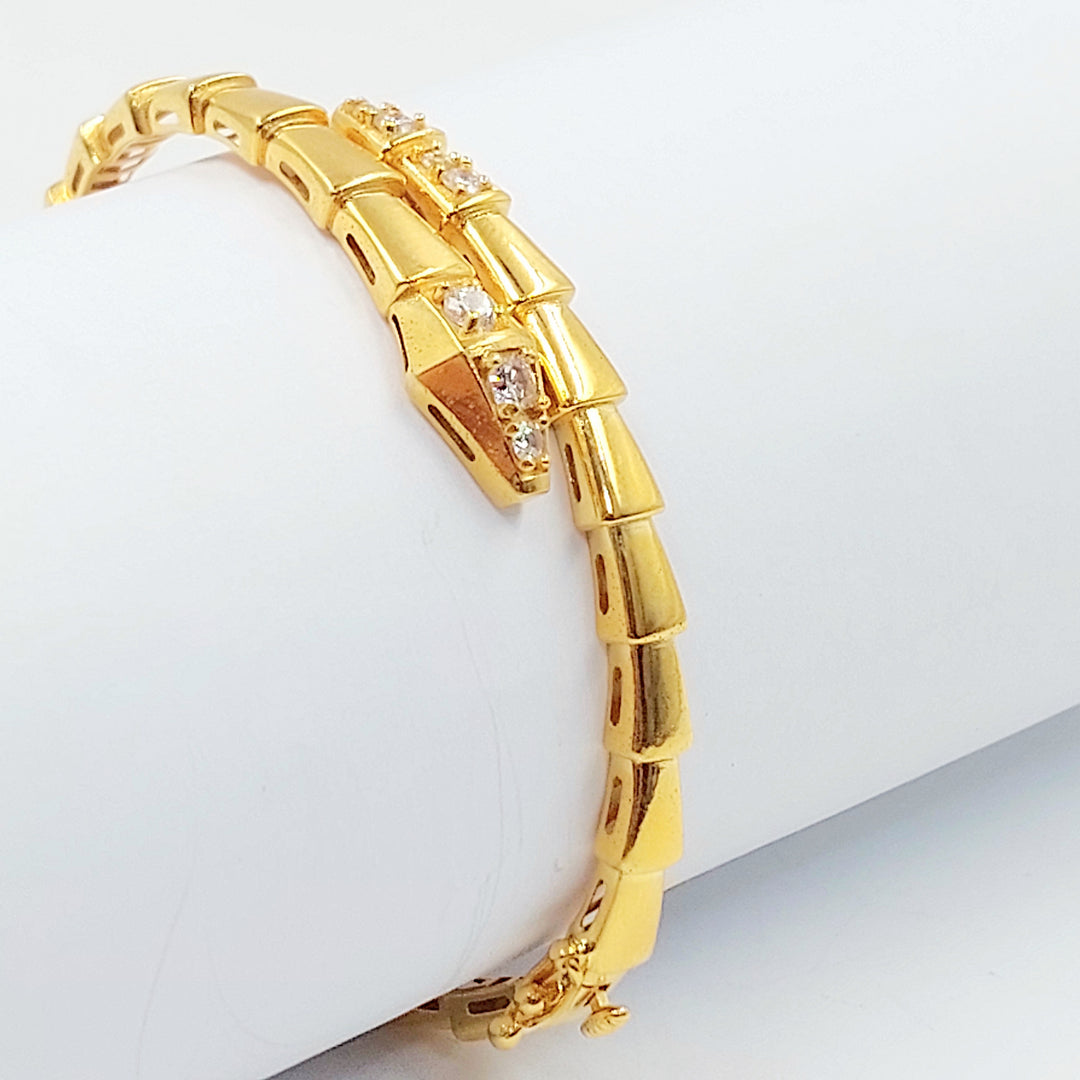 21K اسوارة افعى مرصع-مجوهرات الشيخ سعيد-Saeed Jewelry 
