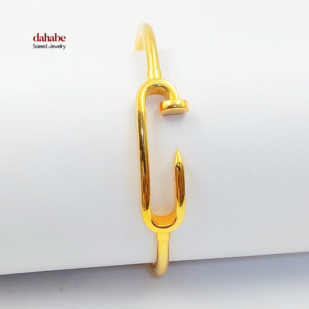 21K اسوارة مسمار-مجوهرات الشيخ سعيد-Saeed Jewelry 