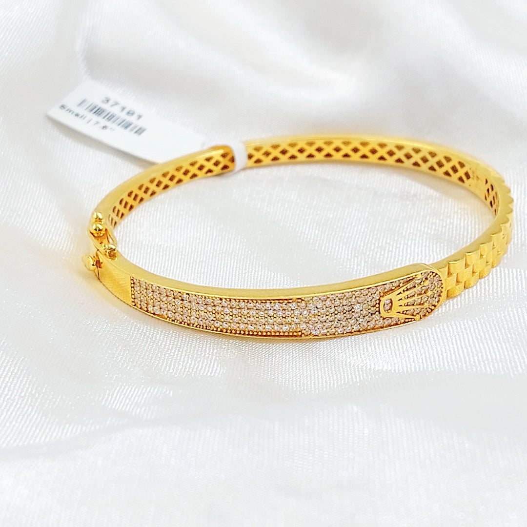 21K اسوارة اكسترا مرصع-مجوهرات الشيخ سعيد-Saeed Jewelry 