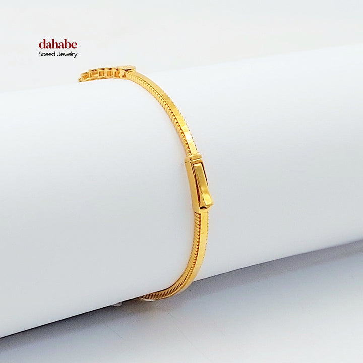 21K اسوارة نقش-مجوهرات الشيخ سعيد-Saeed Jewelry 